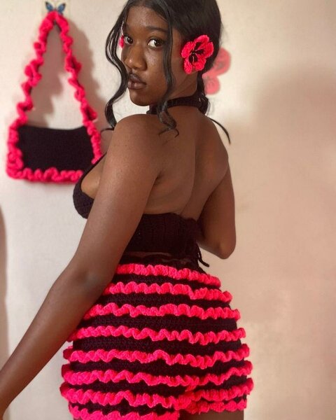 Jupe et sac et haut crochetés