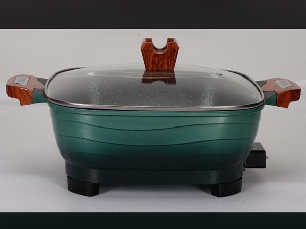 Multifunctional Electric cooking 8 Liters capacity-wooden ha