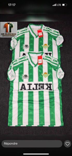 Maillot de Foot Vert et Blanc