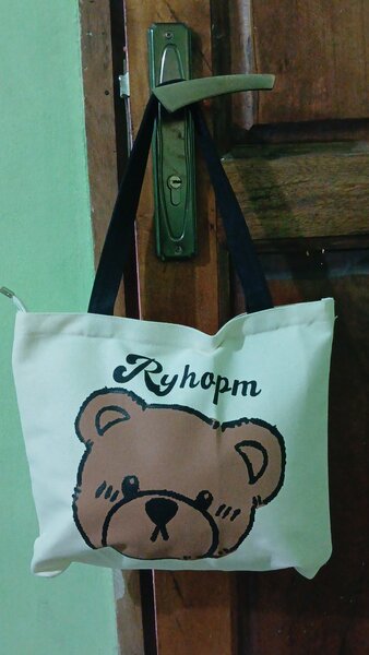 Sac cabas en toile mignon