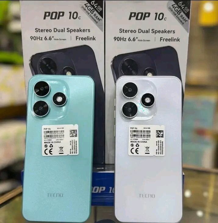 Tecno Pop 10c Smartphone 90Hz