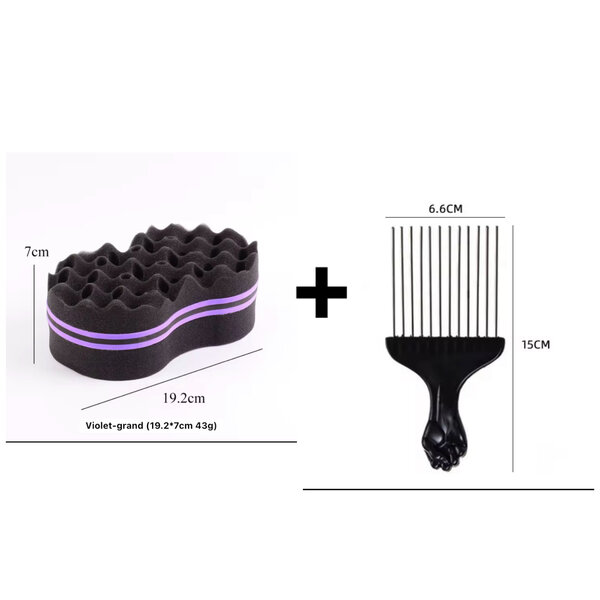 CHIFFON TWIST & PEIGNE AFRO