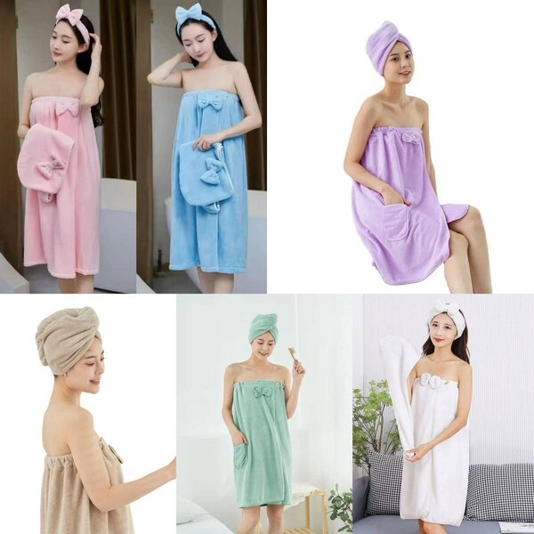 Serviette de bain enveloppante