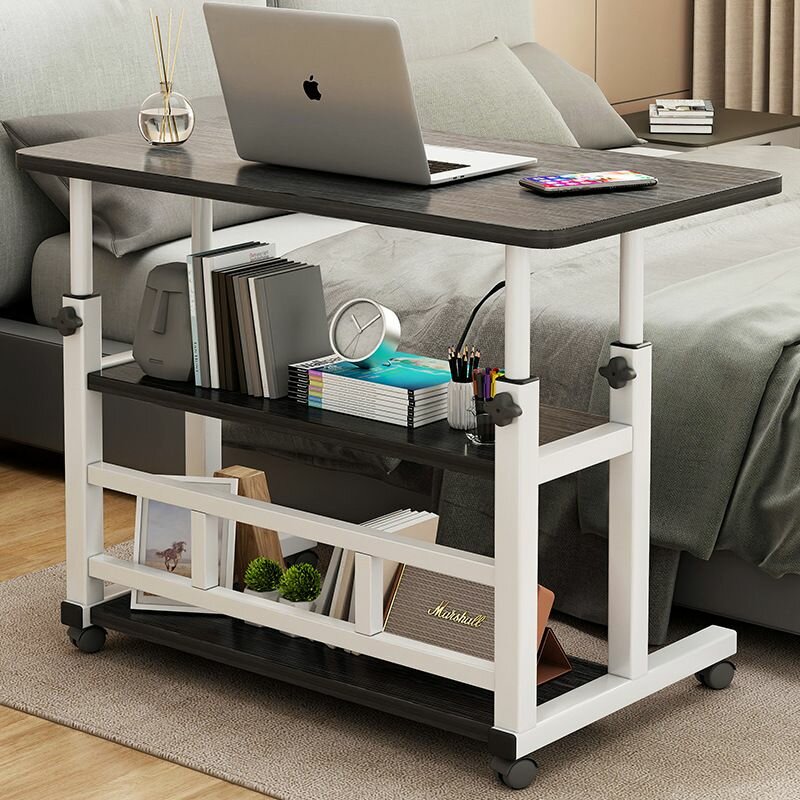 Multipurpose adjustable height laptop desk