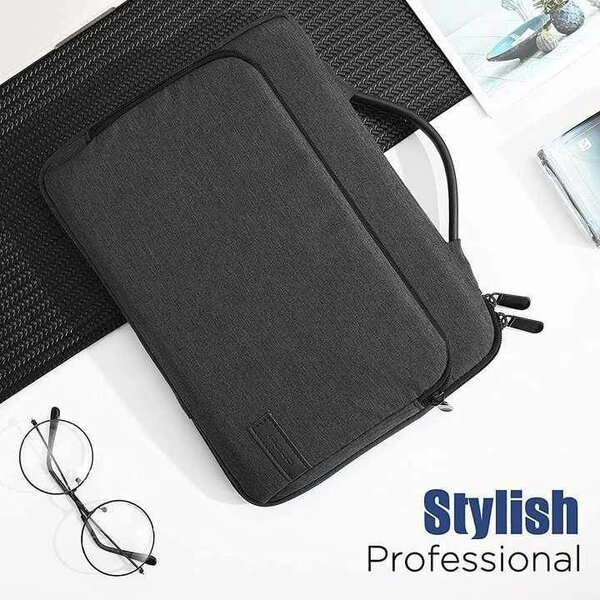 Pochette pour ordinateur portable avec poignée rétractable