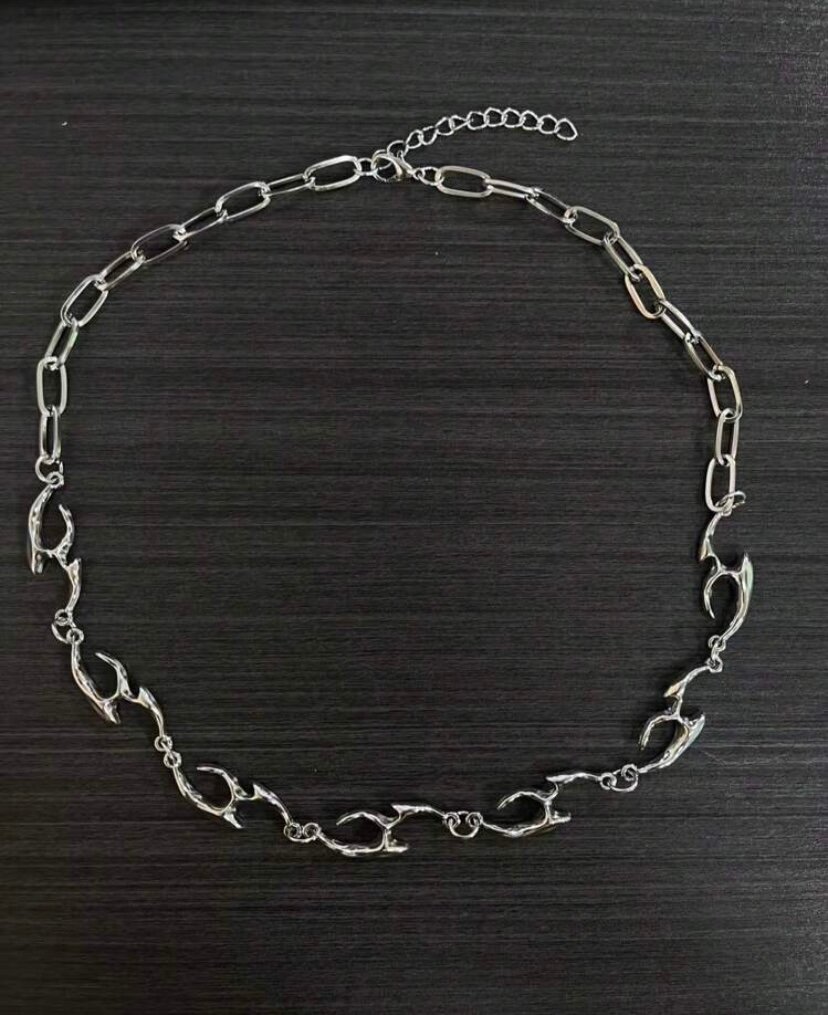 Collier chaîne argent élégant