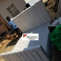 custom made bed with a high base