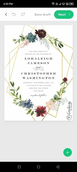 Invitation card