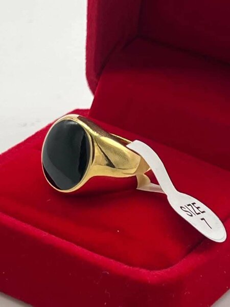 Bague or plaqué inoxydable et durable