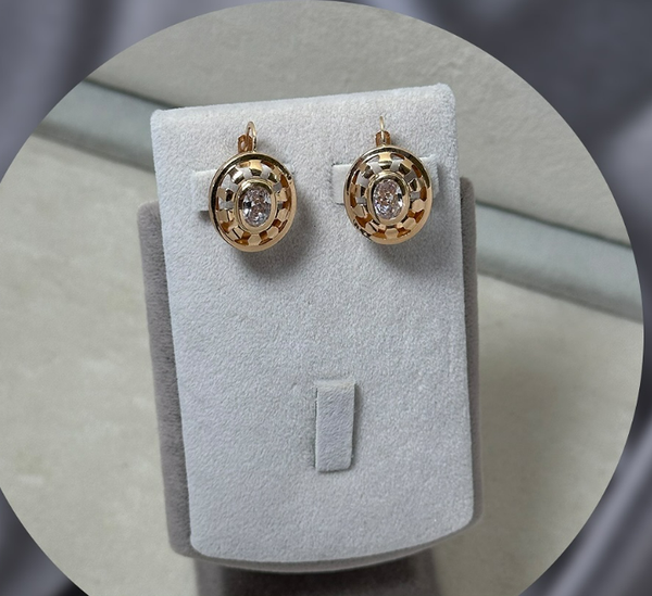 Золотые серьги