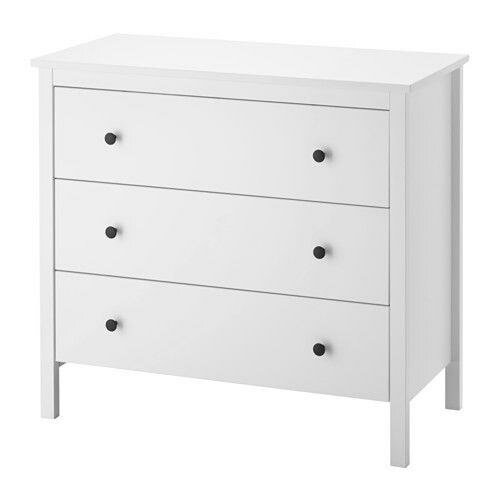 Commode blanche 3 tiroirs