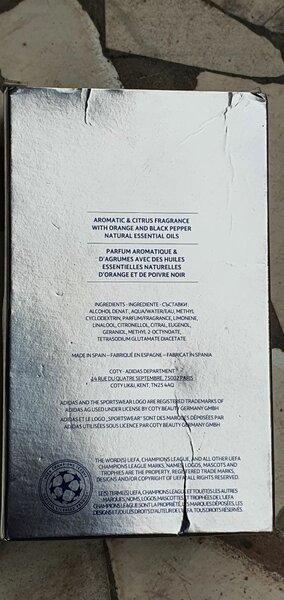 Adidas Star Silver Edition Parfum