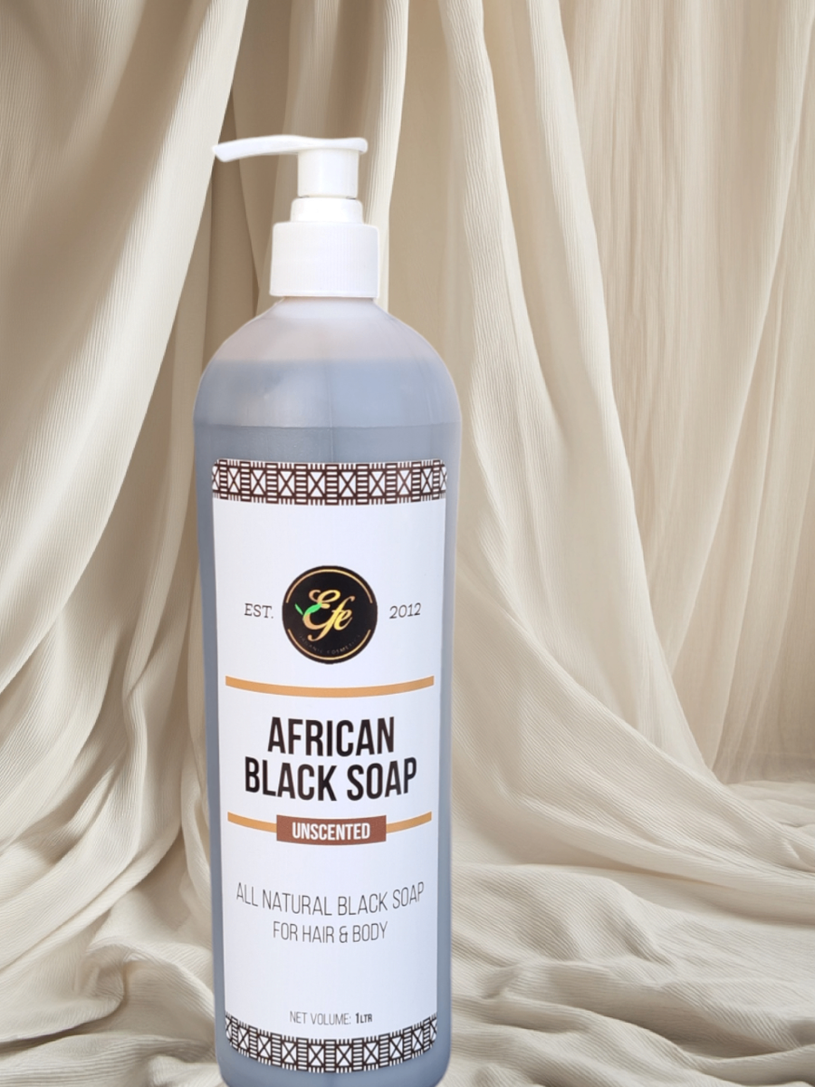 Unscented African Black Soap Bath Gel 1.2Ltrs