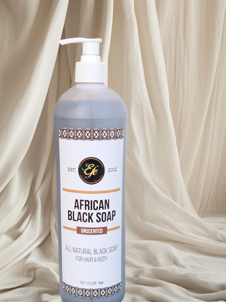 Unscented African Black Soap Bath Gel 1.2Ltrs