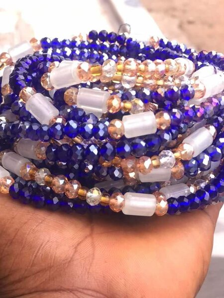 Quality crystal waist beads