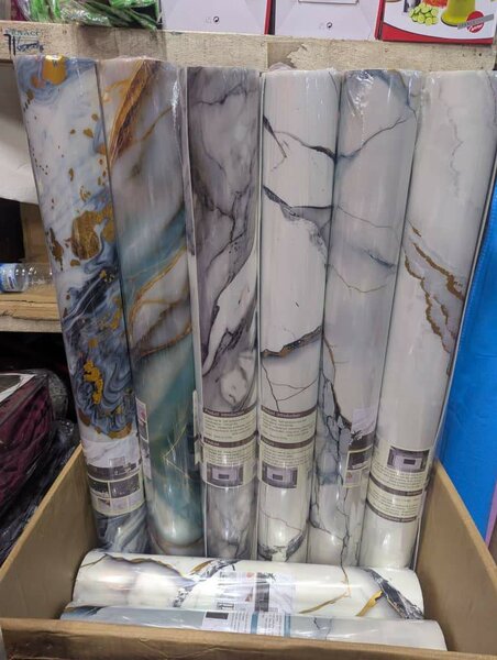 Autocollants Muraux Marbre PVC