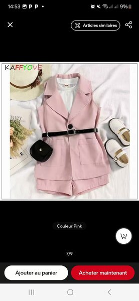 Ensemble 4 pièces pour filles