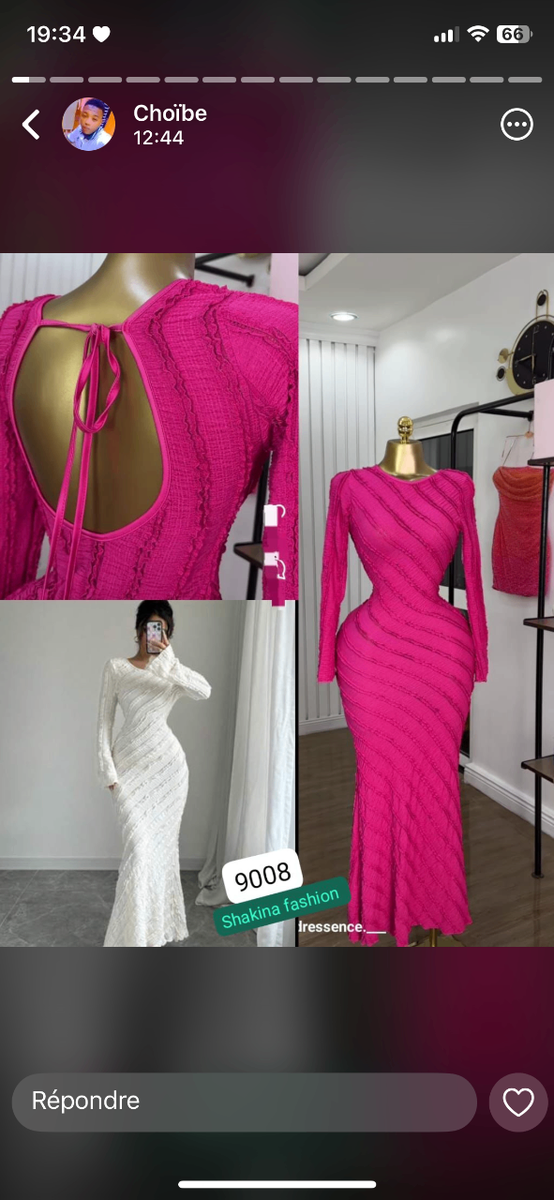 Robe élégante soirée femme