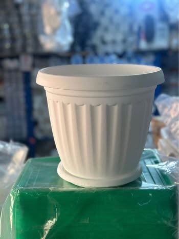 Pot de jardin blanc - 4,8 Litr