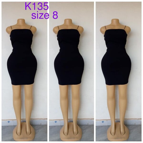 Black tight fitting dress size 8