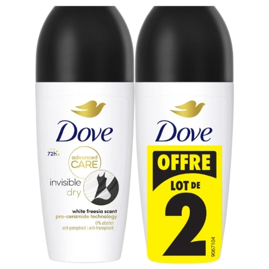 Dove Déodorant Invisble Dry x2