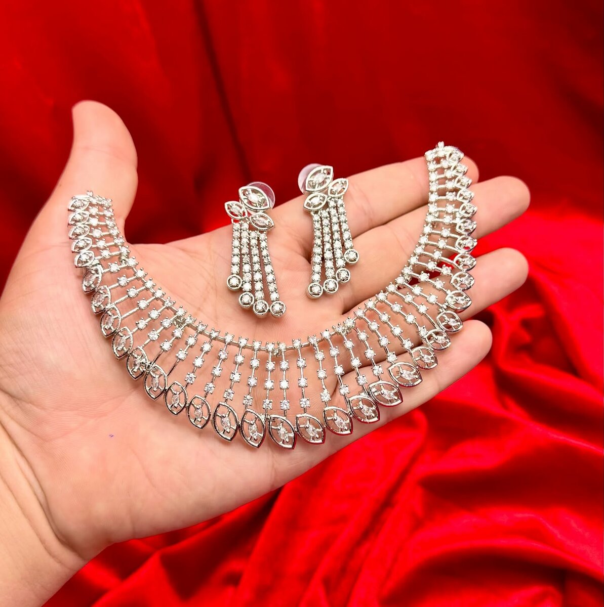 American Diamond 1 karat set