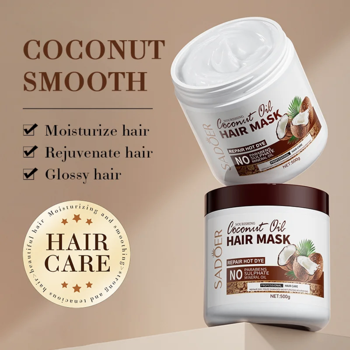 Masque Capillaire Huile de Coco