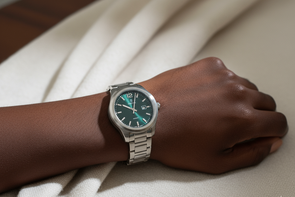 Montre argentée élégante