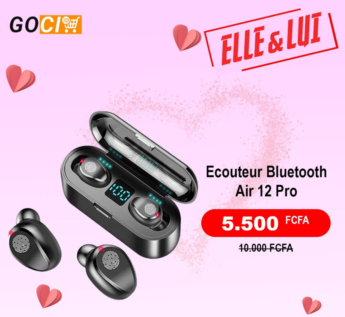Écouteur Bluetooth Air 12 Pro