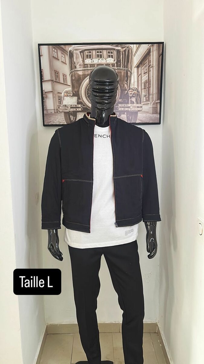 Veste noire homme élégante