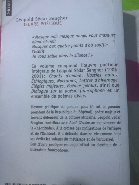 Œuvre Poétique de Senghor