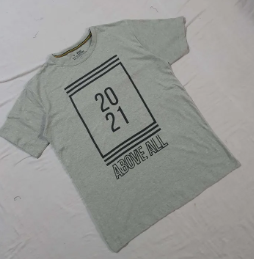 Grey Printed 2021 Round neck T Shirt for men, Soft T Shirt