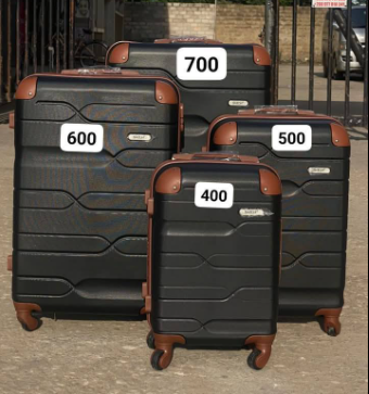 suitcases of different sizes
