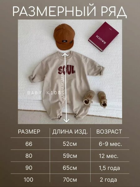 Комбинезон детский из трехнитки 100% хлопок