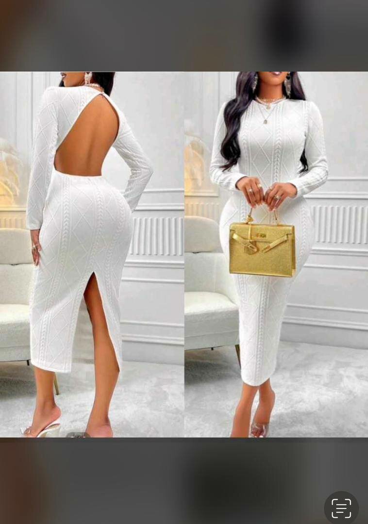 Ladies white dress available