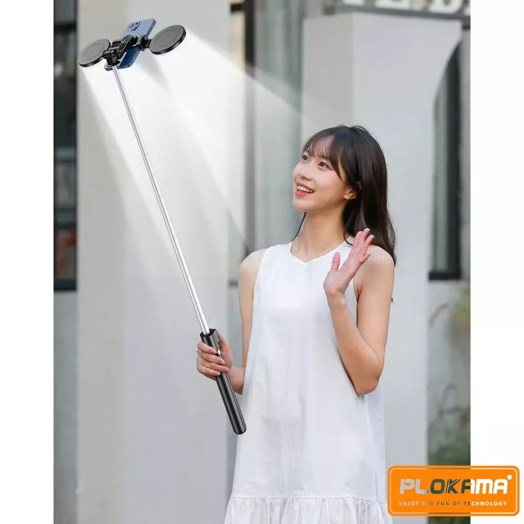 Plokama K9 LED Pro Bluetooth Tripod Stick - 3 in 1 Selfie
