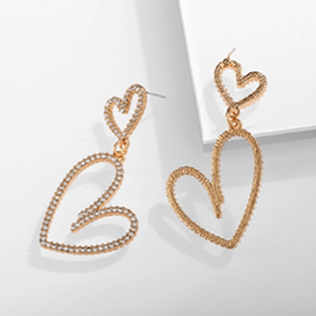 Boucle d'oreille en forme de cœur