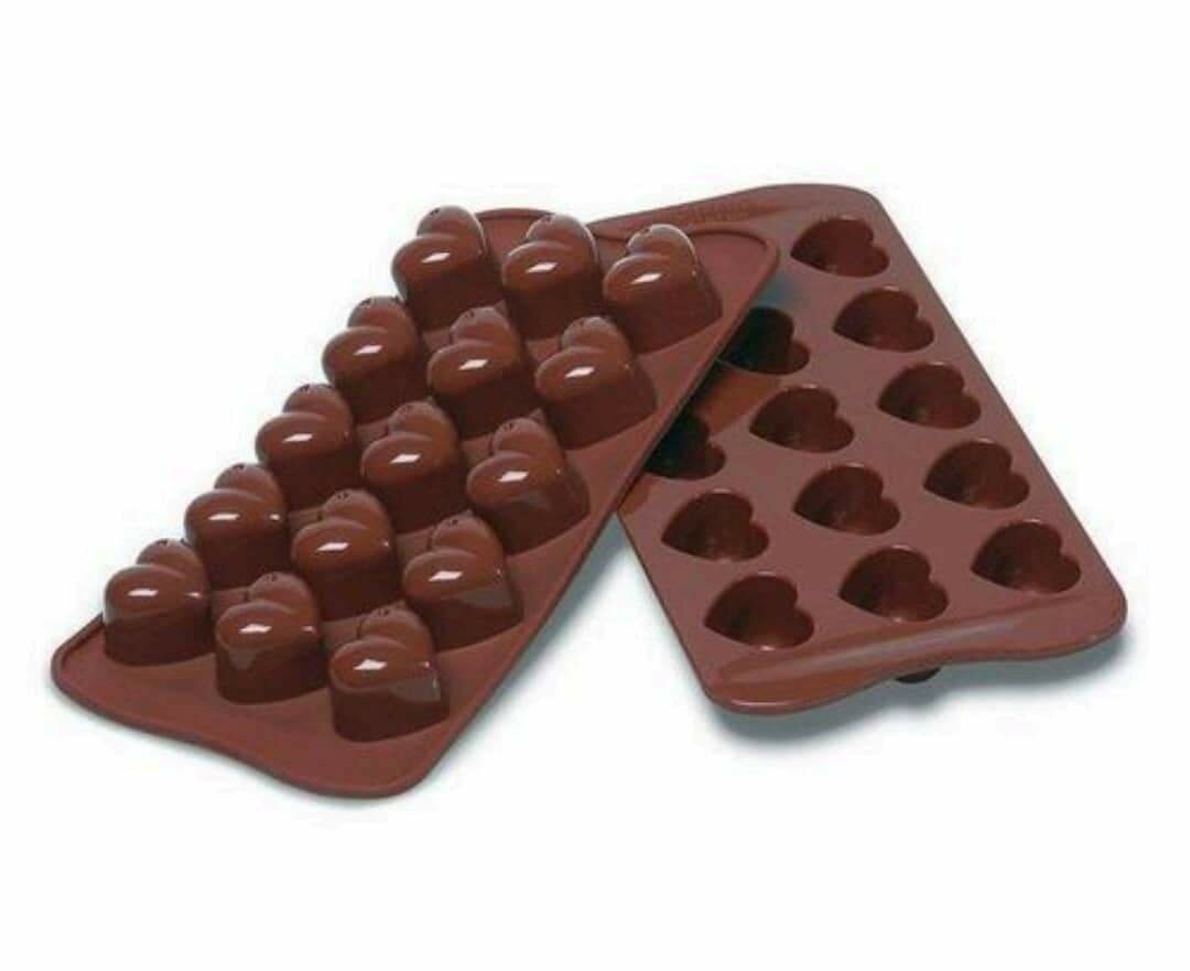 Moule  en cœur silicone