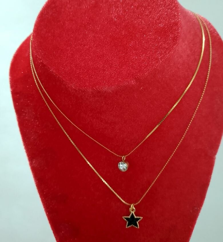 Collier Double Couches Élégant