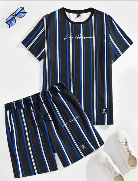 Ensemble décontracté rayé