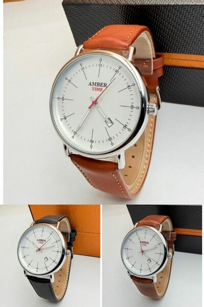 Montre Homme Classique en Cuir