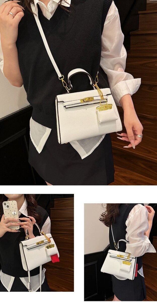 Sac à main blanc élégant