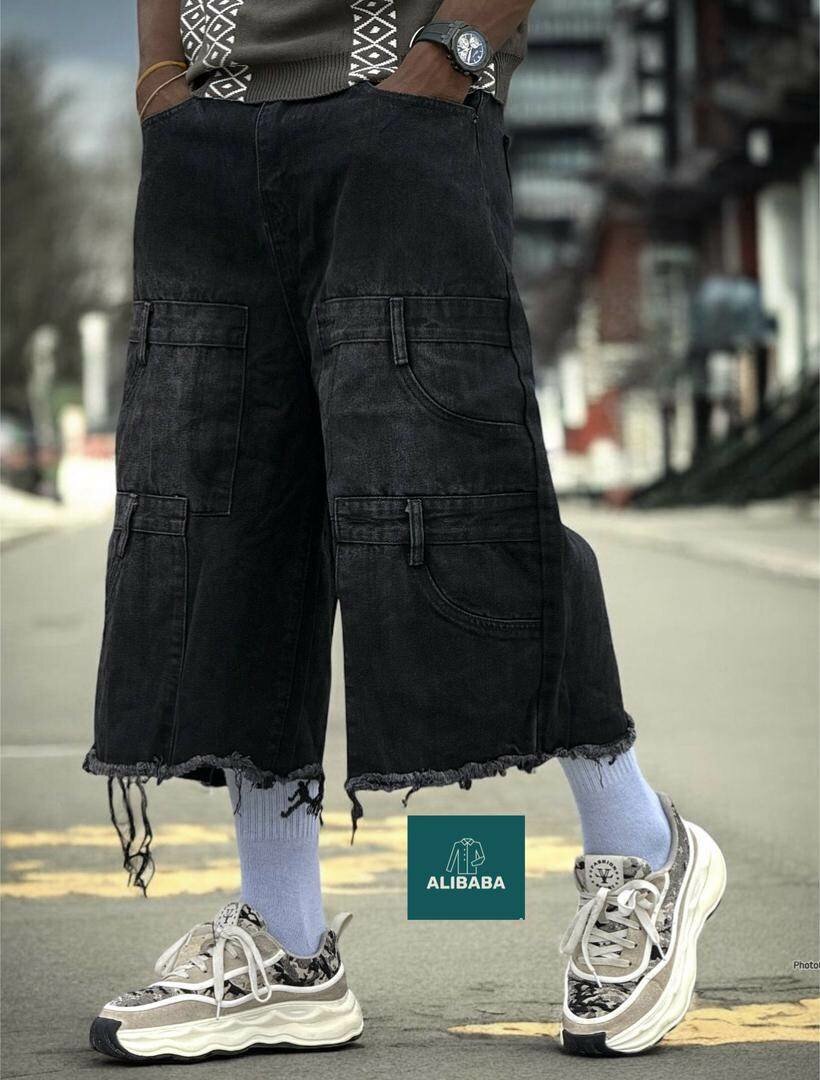 Shorts cargo en jean décontractés