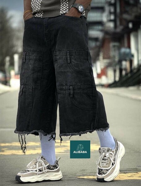 Shorts cargo en jean décontractés