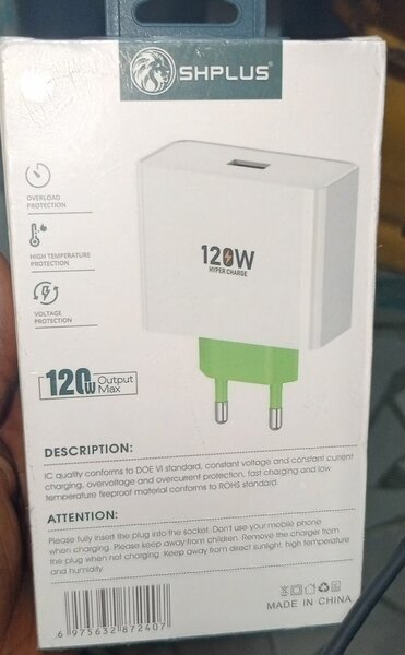 Chargeur rapide 120W SHPLUS