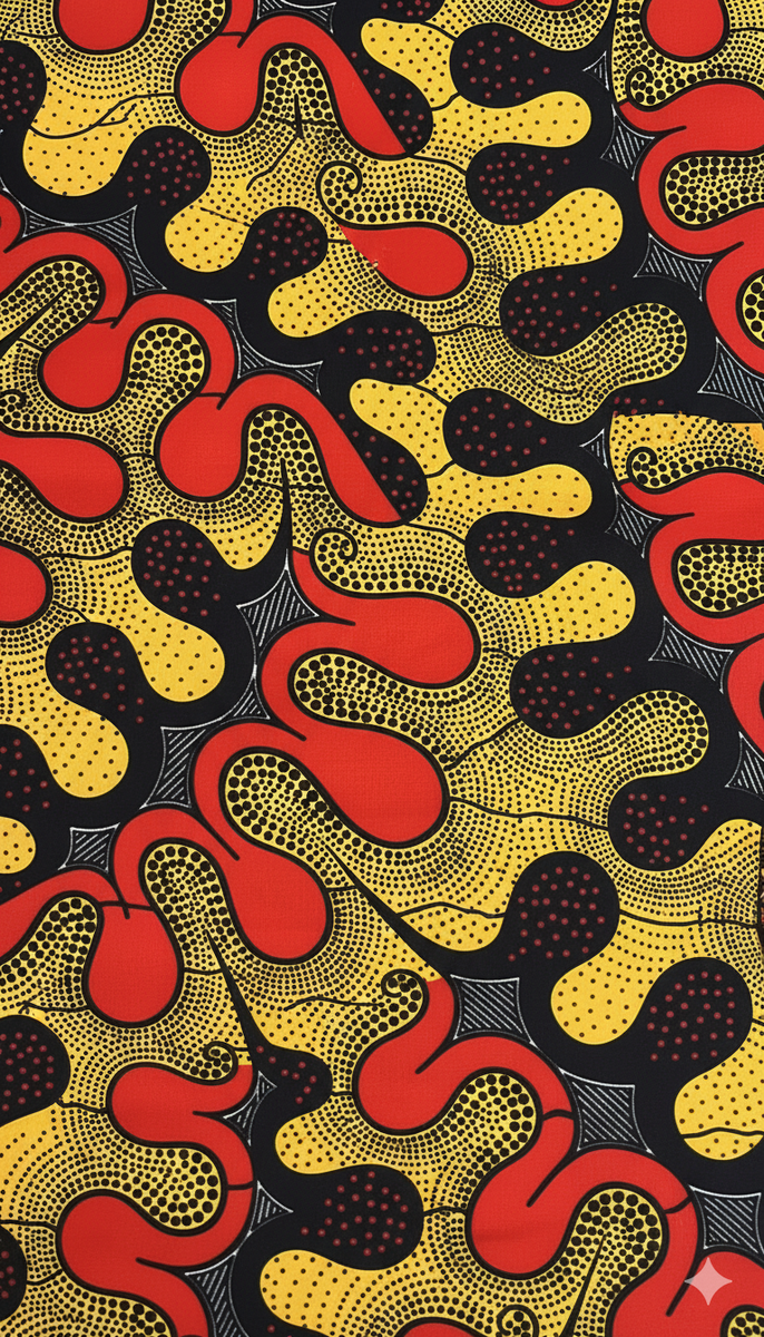 Tissu Wax Africain Coloré