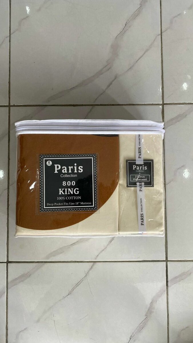 Parure de lit King 100% coton