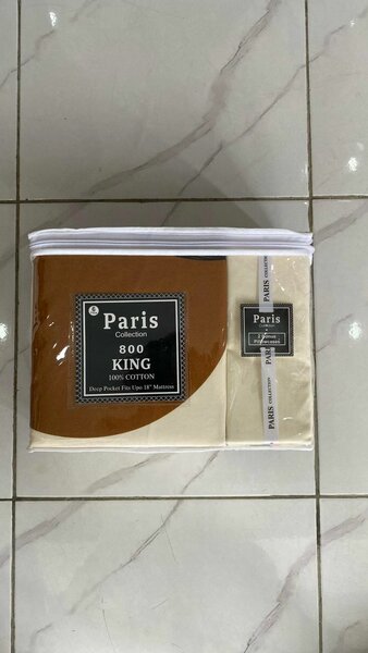 Parure de lit King 100% coton