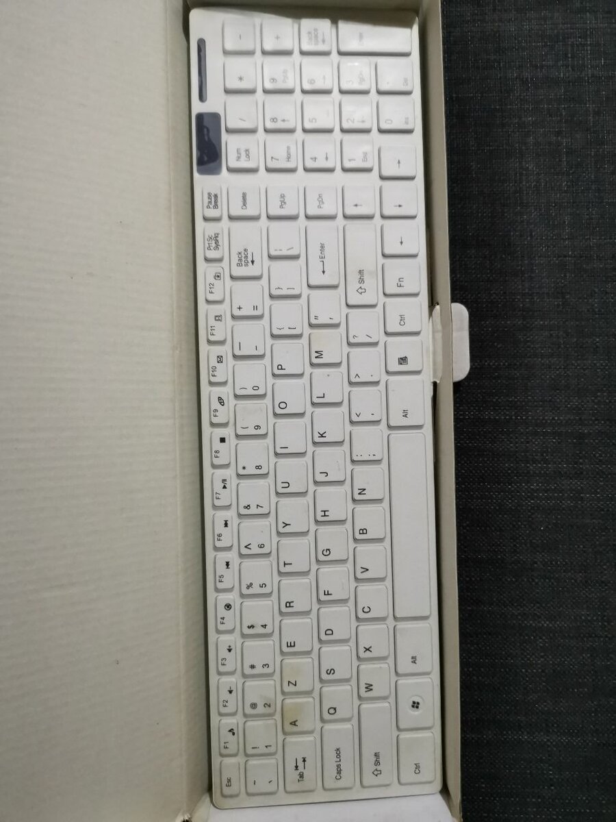 Clavier et Souris Sans Fil Blanc