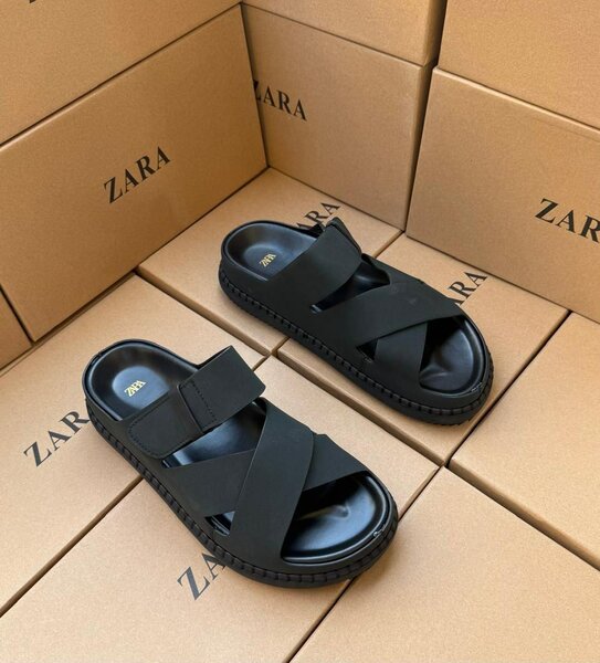 Sandales croisées pour homme